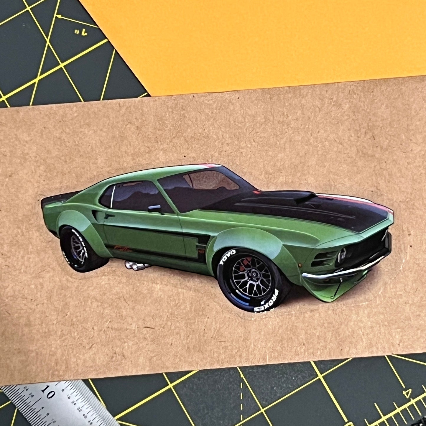 OG Mustang Clear Vinyl Sticker